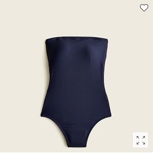 J. Crew Cross-back bandeau one-piece swimsuit - Royal Blue - size 8